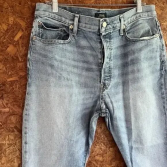 POLO RALPH LAUREN Callen High Rise Slim Blue Denim Womens Pants Jeans - 32 - Picture 2 of 8